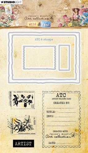 Studio Light - Stempel & Stanzschablone "ATC & Stamps" Stamp & Dies