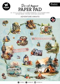 Studio Light - Stanzteile "Adventure Awaits" Die Cut Block - 32 Bogen