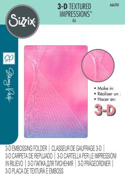Sizzix - 3D Prägefolder "Cosmopolitan, French Twist" Embossing Folder Design by Stacey Park