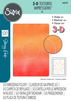 Sizzix - 3D Prägefolder "Cosmopolitan, Shine Bright" Embossing Folder Design by Stacey Park