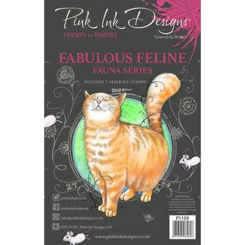 Pink Ink Designs - Stempelset "Fabulous Feline" Clear Stamps