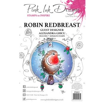 Pink Ink Designs - Stempelset "Robin redbreast" Clear Stamps