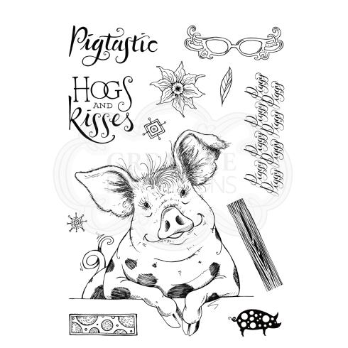 Pink Ink Designs - Stempelset "Pigtastic" Clear Stamps