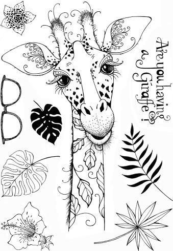 Pink Ink Designs - Stempelset "Giraffe" Clear Stamps