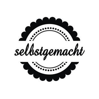 Holz-Stempel "selbstgemacht" rund 3cm ø