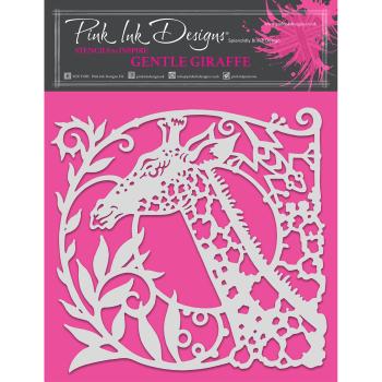 Pink Ink Designs - Schablone "Gentle Giraffe" Stencil