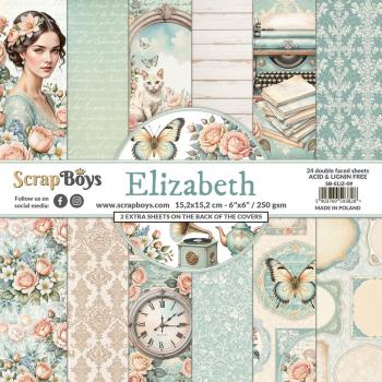 ScrapBoys - Designpapier "Elizabeth" Paper Pack 6x6 Inch - 24 Bogen