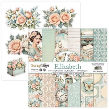 ScrapBoys - Designpapier "Elizabeth" Paper Pack 6x6 Inch - 24 Bogen