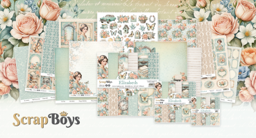 ScrapBoys - Designpapier "Elizabeth" Paper Pack 6x6 Inch - 24 Bogen