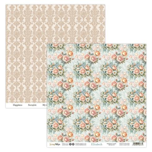 ScrapBoys - Designpapier "Elizabeth" Paper Pack 12x12 Inch - 12 Bogen