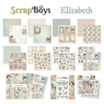 ScrapBoys - Designpapier "Elizabeth" Paper Pack 8x8 Inch - 12 Bogen