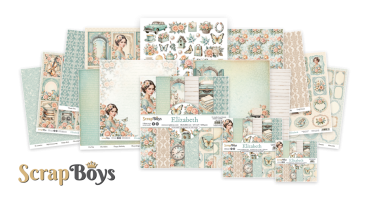 ScrapBoys - Designpapier "Elizabeth" Paper Pack 8x8 Inch - 12 Bogen