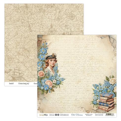 ScrapBoys - Designpapier "Old Marina" Paper Pack 12x12 Inch - 12 Bogen