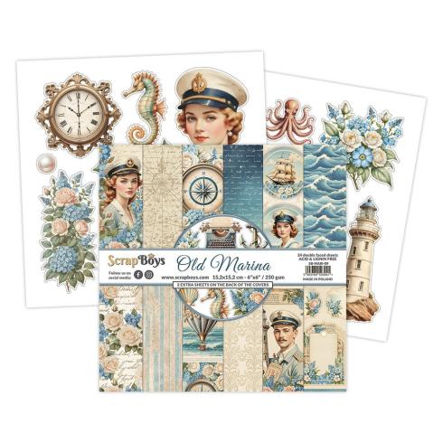 ScrapBoys - Designpapier "Old Marina" Paper Pack 6x6 Inch - 24 Bogen