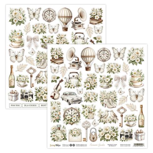 ScrapBoys - Designpapier "Romantic Garden" Paper Pack 12x12 Inch - 12 Bogen