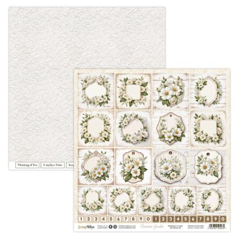 ScrapBoys - Designpapier "Romantic Garden" Paper Pack 12x12 Inch - 12 Bogen