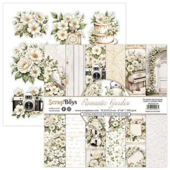 ScrapBoys - Designpapier "Romantic Garden" Paper Pack 6x6 Inch - 24 Bogen