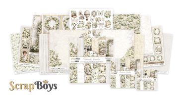 ScrapBoys - Designpapier "Romantic Garden" Paper Pack 6x6 Inch - 24 Bogen