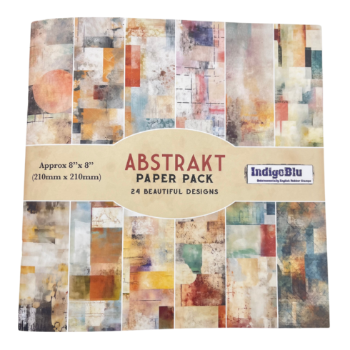 IndigoBlu - Designpapier "Abstrakt" Paper Pack 8x8 Inch - 24 Bogen