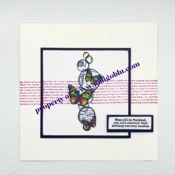 IndigoBlu - Gummistempel "Soft Wings" A6 Rubber Stamp