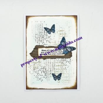 IndigoBlu - Gummistempel Set "Textures" A6 Rubber Stamp