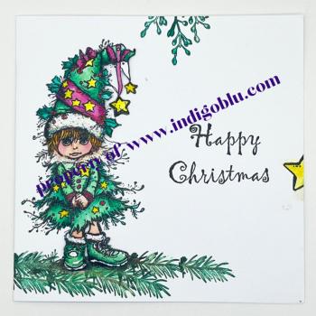 IndigoBlu - Gummistempel Set "Dress Up Christmas Tree" A6 Rubber Stamp