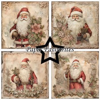 Paper Favourites - Designpapier "Santa Claus" Paper Pack 12x12 Inch 8 Bogen