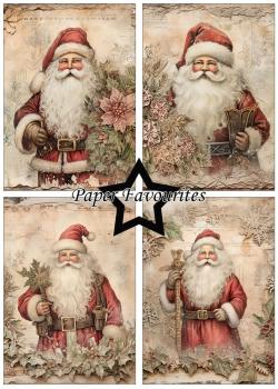 Paper Favourites - Designpapier "Santa Claus" Paper Pack A5 - 24 Bogen