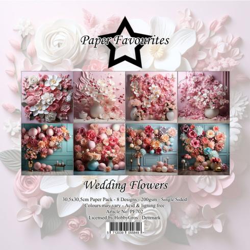 Paper Favourites - Designpapier "Wedding Flowers" Paper Pack 12x12 Inch 8 Bogen