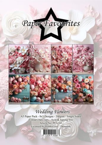Paper Favourites - Designpapier "Wedding Flowers" Paper Pack A5 - 24 Bogen