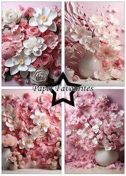 Paper Favourites - Designpapier "Wedding Flowers" Paper Pack A5 - 24 Bogen