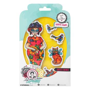 Studio Light - Stempelset "Frida's friends" Cling Stamp Design by Art by Marlene