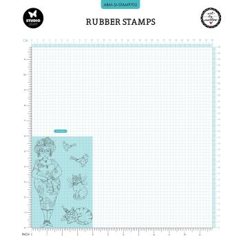 Studio Light - Stempelset "Frida's friends" Cling Stamp Design by Art by Marlene