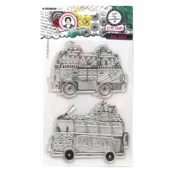 Studio Light - Stempelset "Hippie busses" Clear Stamps Design by Art by Marlene