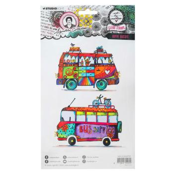 Studio Light - Stempelset "Hippie busses" Clear Stamps Design by Art by Marlene