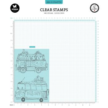 Studio Light - Stempelset "Hippie busses" Clear Stamps Design by Art by Marlene