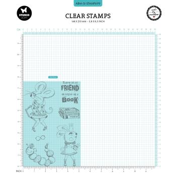 Studio Light - Stempelset "Smart bookworm" Clear Stamps Design by Art by Marlene