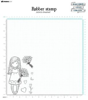 Studio Light Gorjuss - Gummistempelset "Love Grows" Rubber Stamp 