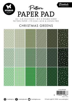 Studio Light - Designpapier "Christmas Greens" Paper Pad A5 - 36 Bogen