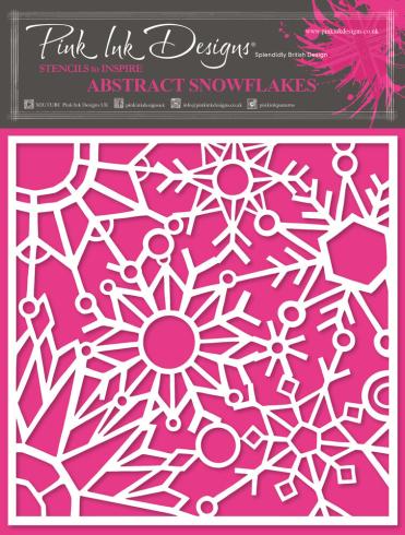 Pink Ink Designs - Schablone "Abstract Snowflakes" Stencil