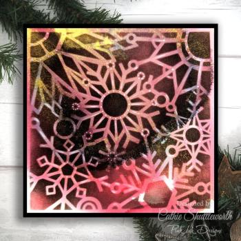 Pink Ink Designs - Schablone "Abstract Snowflakes" Stencil