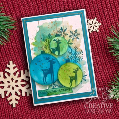 Woodware - Stempelset "Paintable Baubles Circles" Clear Stamps Design by Jane Gill