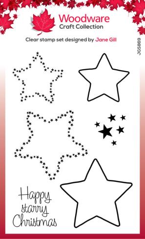 Woodware - Stempelset "Paintable Shapes Stars" Clear Stamps Design by Jane Gill