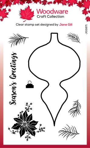 Woodware - Stempelset "Paintable Shapes Fancy Drop" Clear Stamps Design by Jane Gill