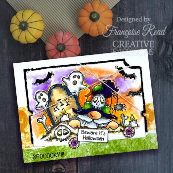 Woodware - Designpapier "Halloween " Paper Pad 8x8 Inch - 24 Bogen 