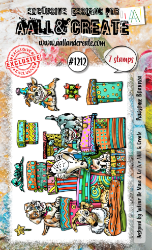 AALL and Create - Stempelset A6 "Pawsome Bonanza" Clear Stamps