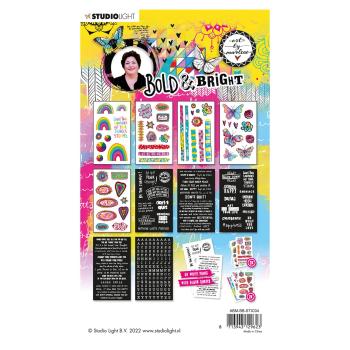 Studio Light - Aufkleber "Sticky quotes and colorful elements" Bold & Bright Sticker Pad