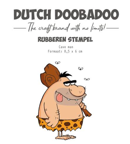 Dutch Doobadoo - Gummistempel "Cave Man" Rubber Stamp 8,5x6cm