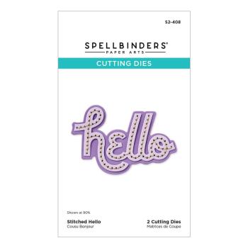 Spellbinders - Stanzschablone "Stitched Hello" Dies