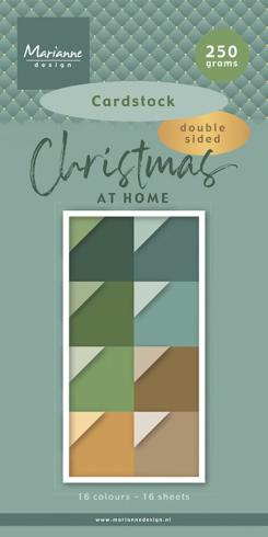 Marianne Design - Cardstock "Chistmas at Home" Paper Pad A4 - 16 Bogen 
